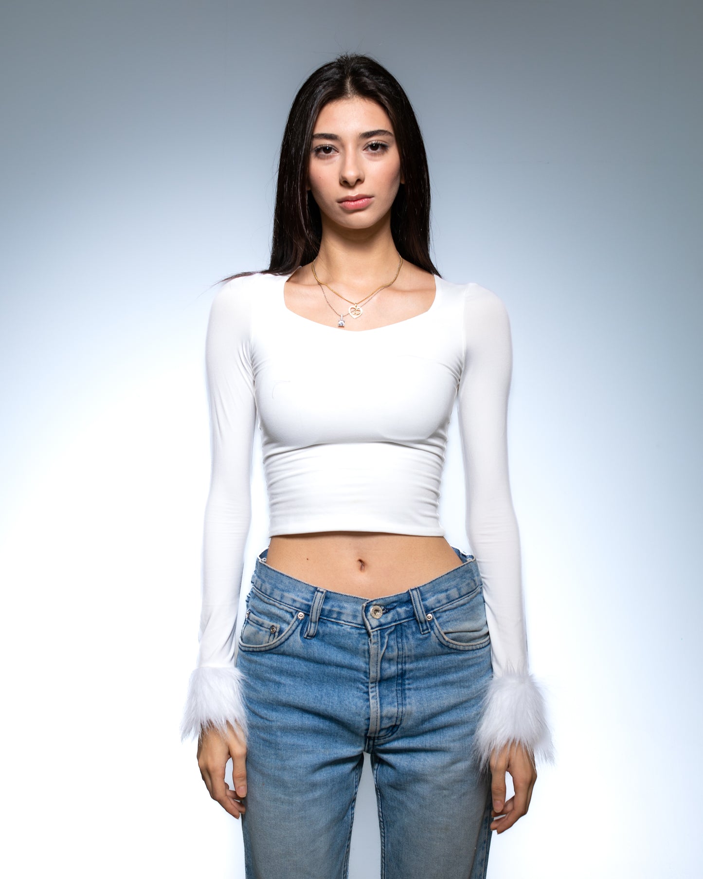 Cher Top -White