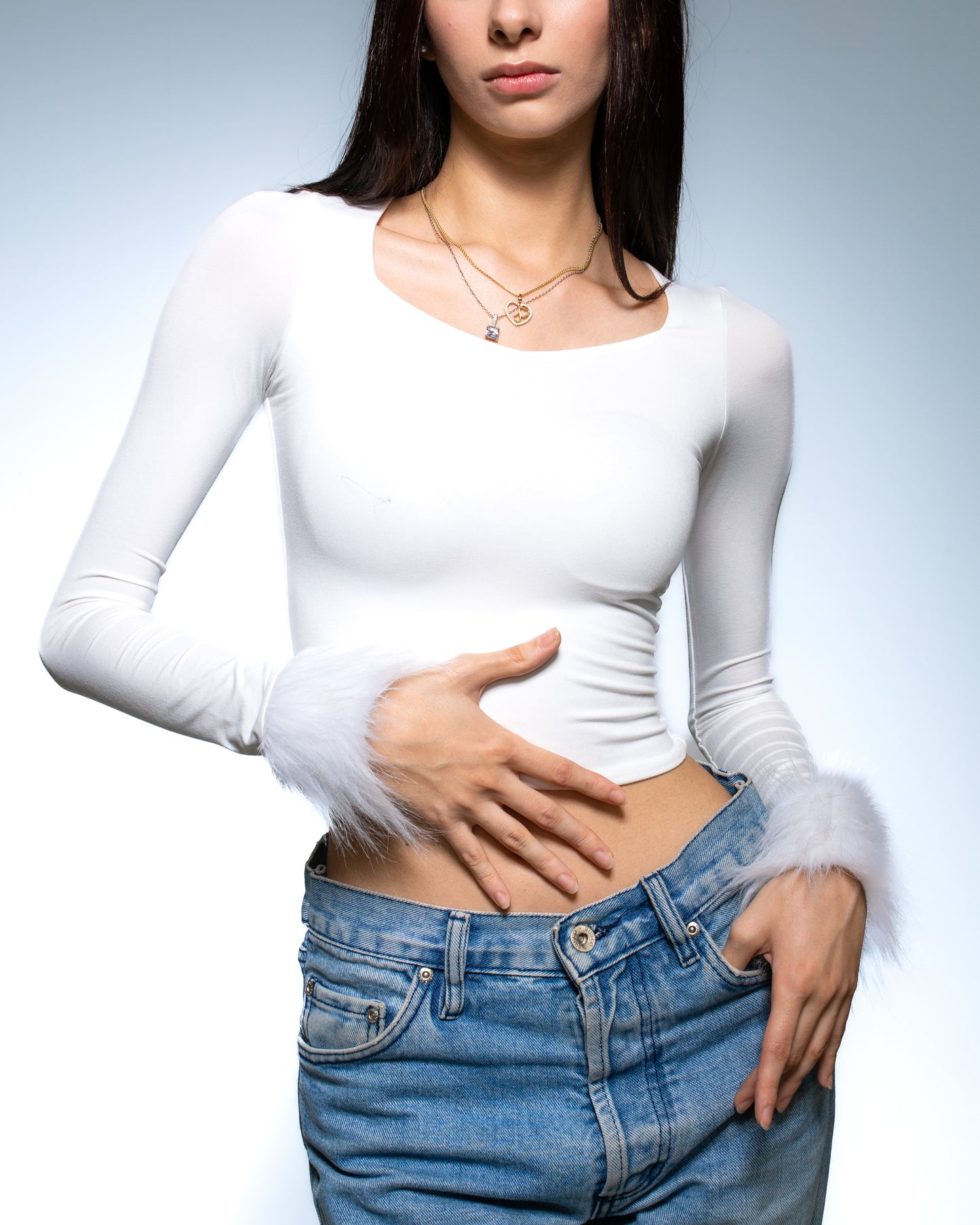 Cher Top -White