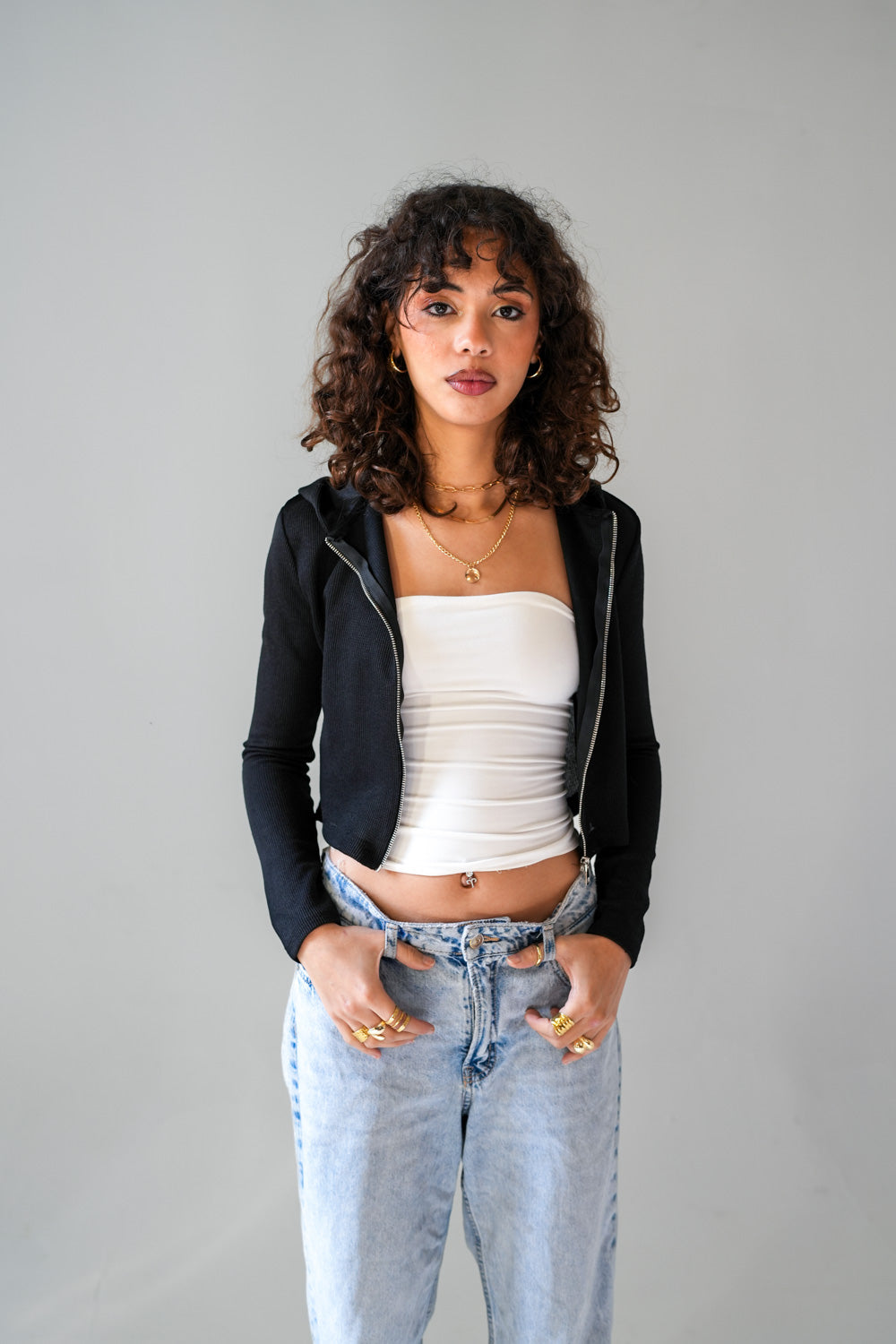 Knitted Jacket -Black
