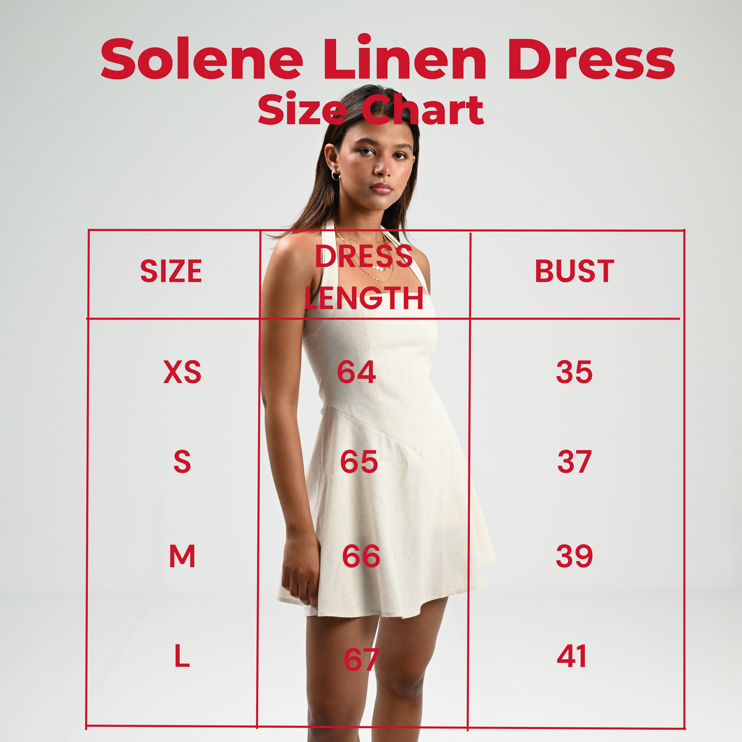 The Solène Linen Dress -Creamy