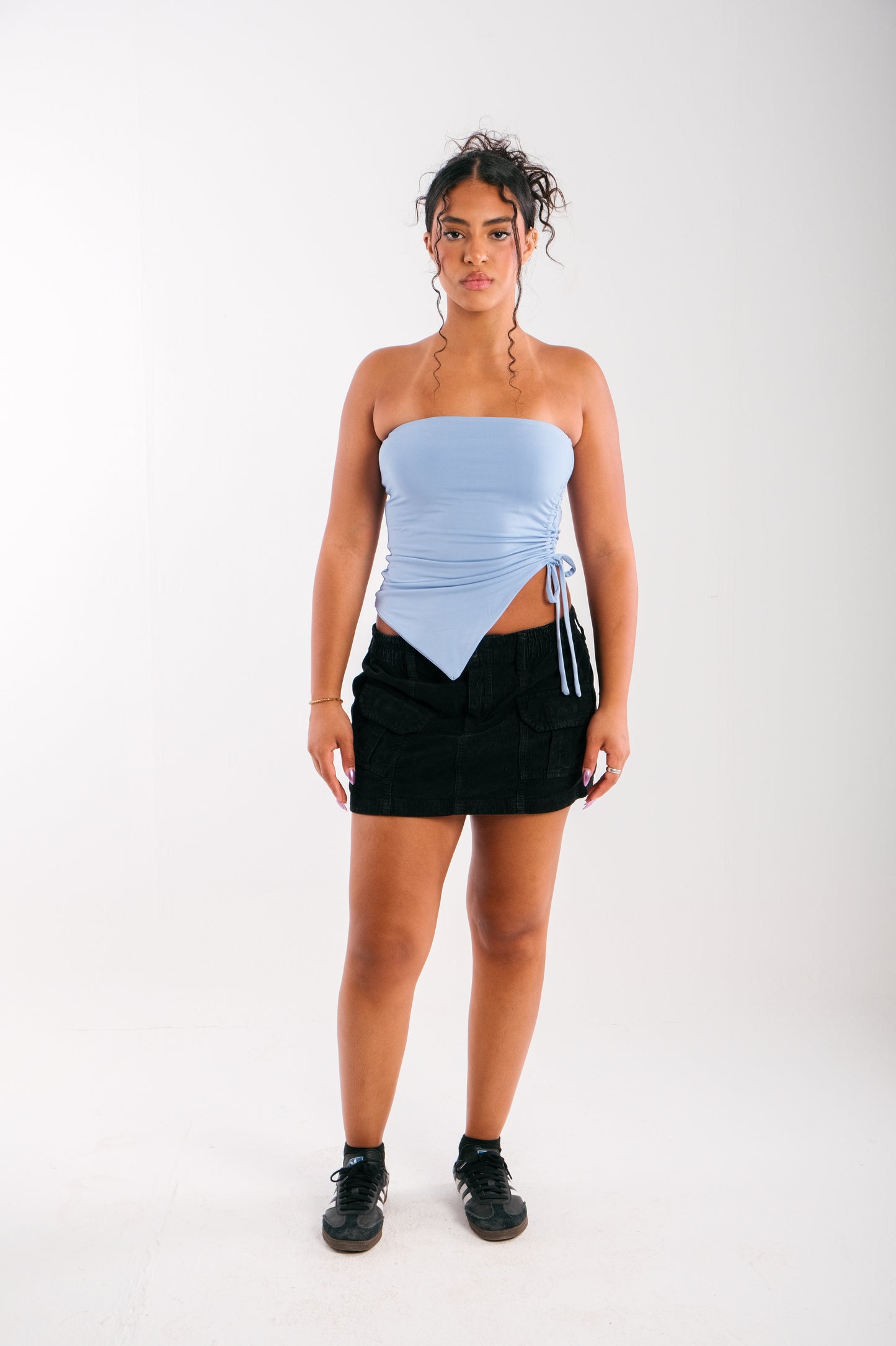 Mia Top -Pastel Blue