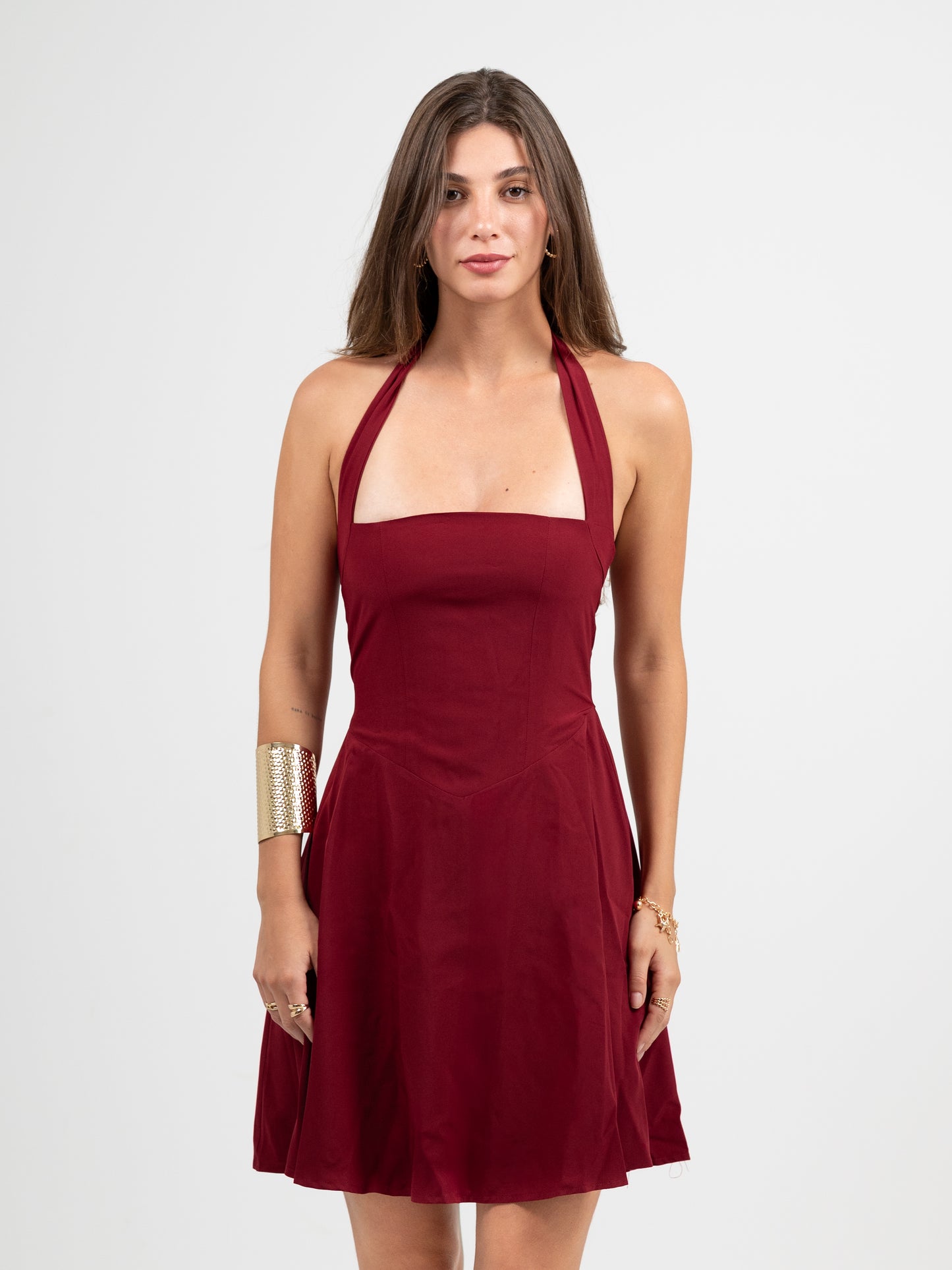 The Scarlette Dress-Burgundy