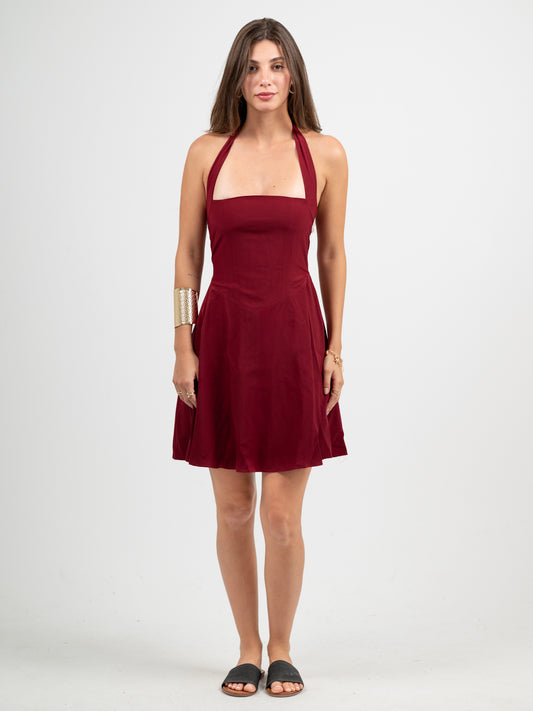 The Scarlette Dress-Burgundy