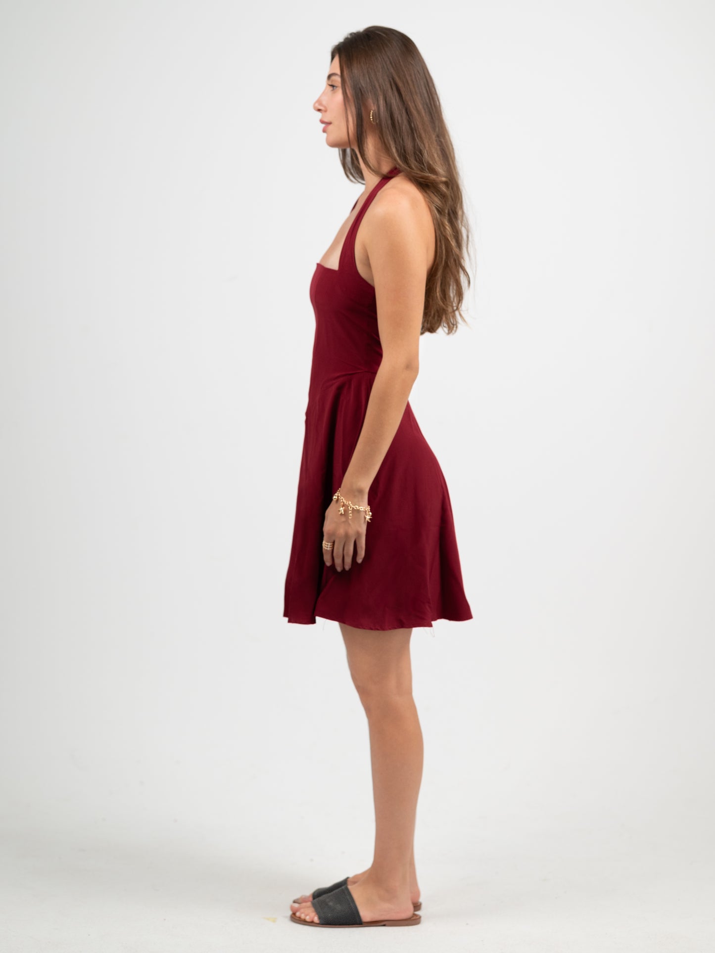 The Scarlette Dress-Burgundy