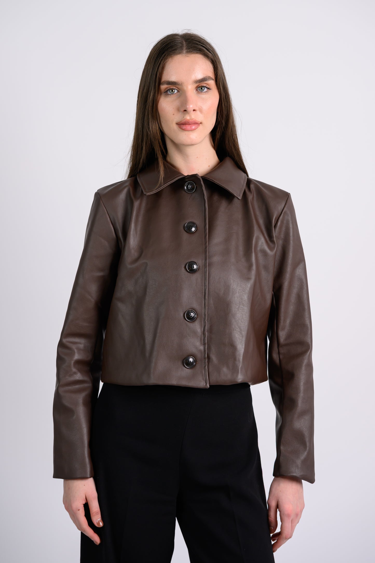 Leather Jacket -Dark Brown