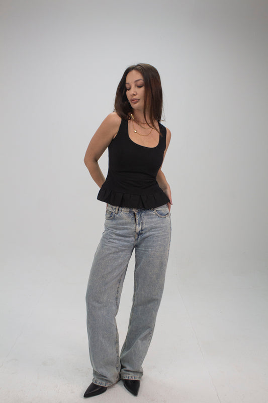 The Bubble Top-Black
