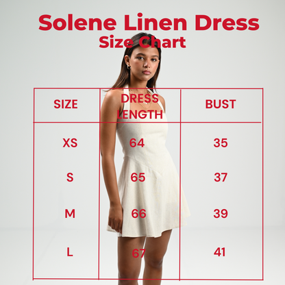 The Solène Linen Dress -Creamy