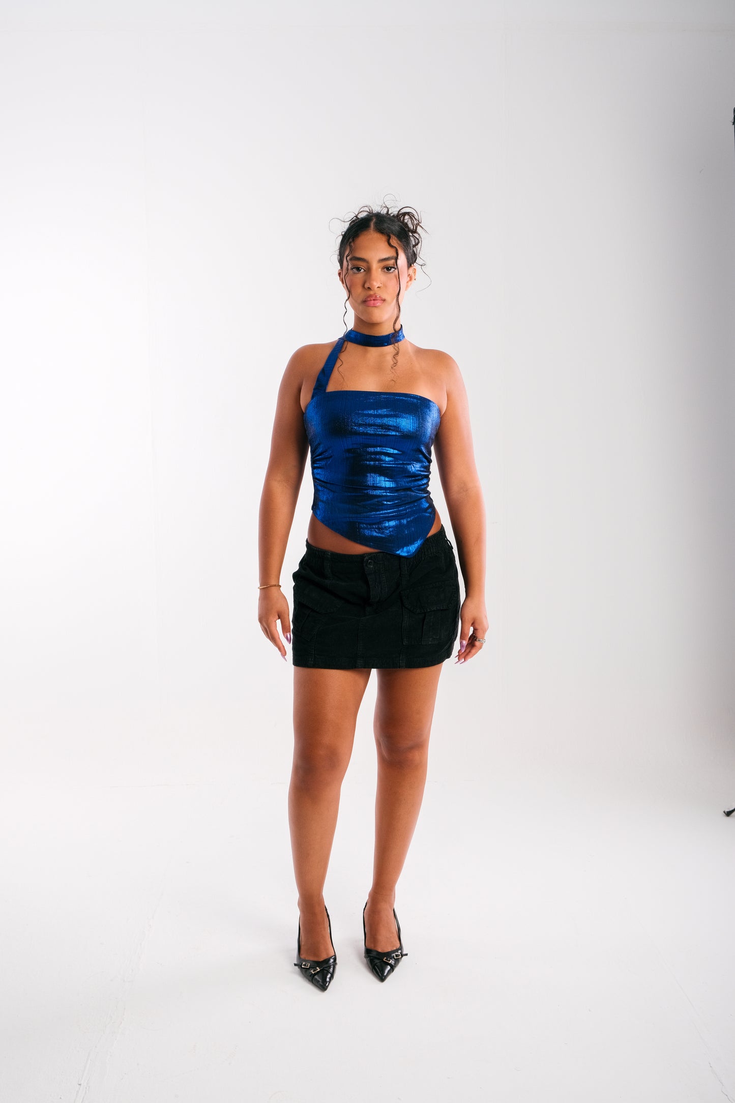 Vixen Top -Shimmer Blue