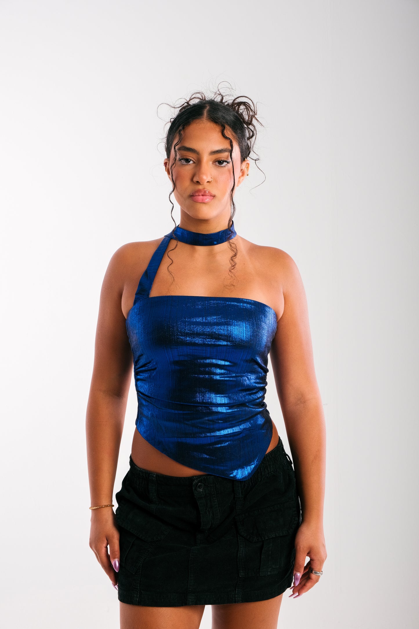 Vixen Top -Shimmer Blue