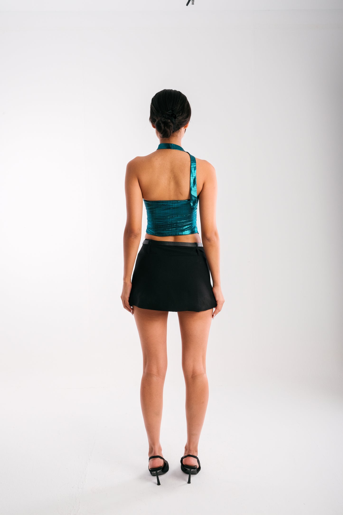 Vixen Top -Shimmer Turquoise