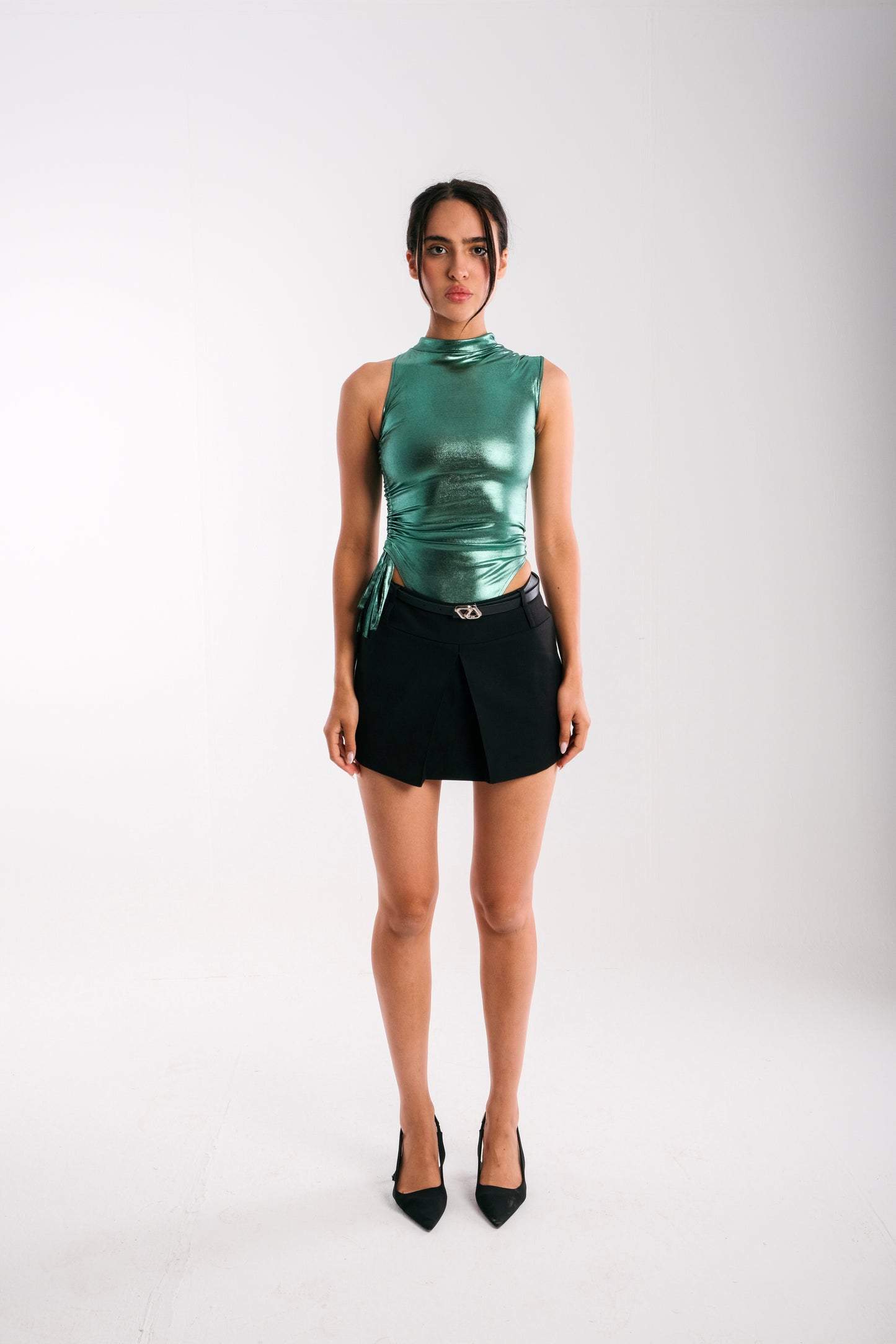 Goddess Bodysuit -Green Shimmer