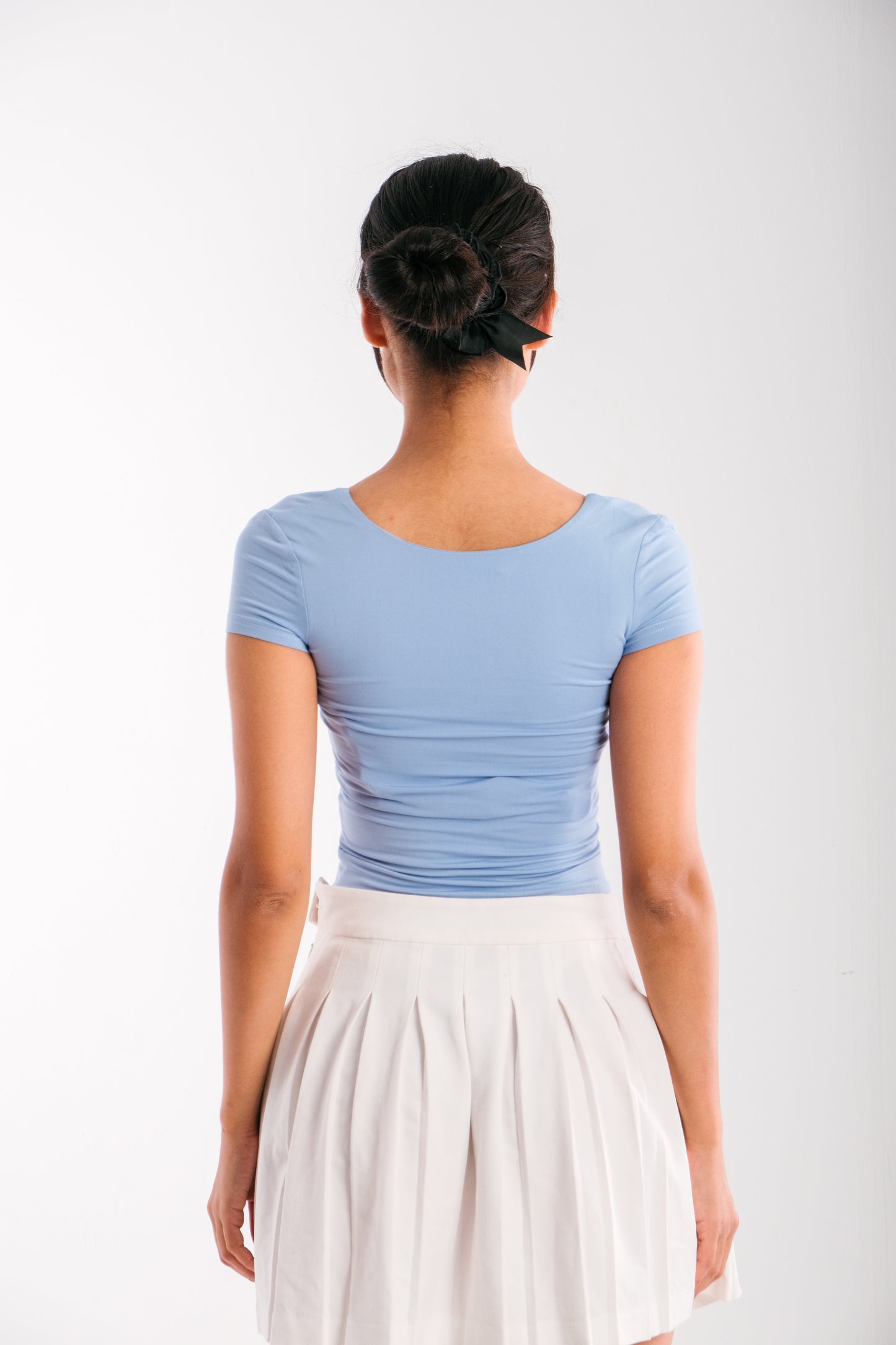 Two Sides Luna Top -Pastel Blue