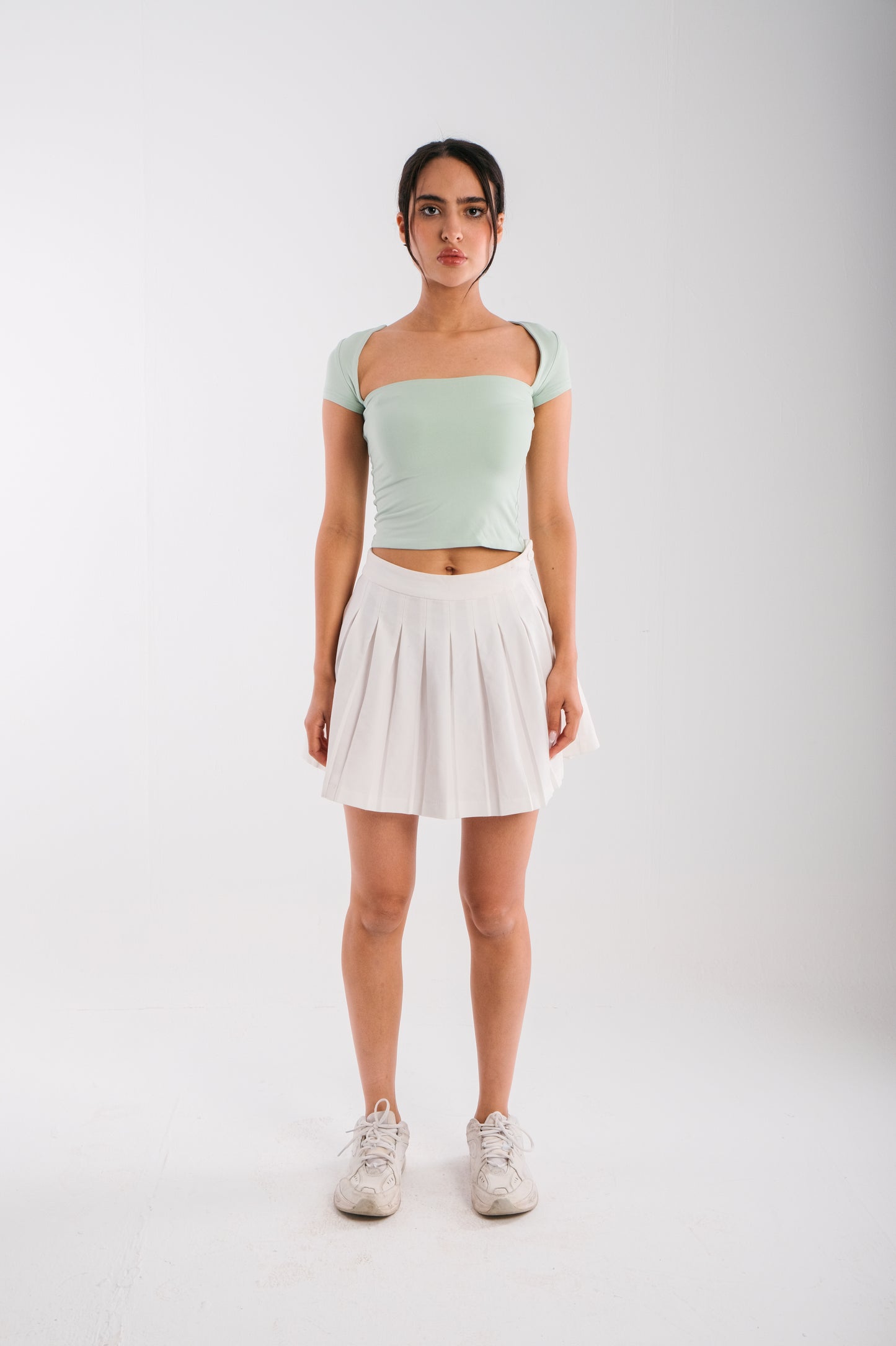 Two Sides Luna Top -Pastel Green