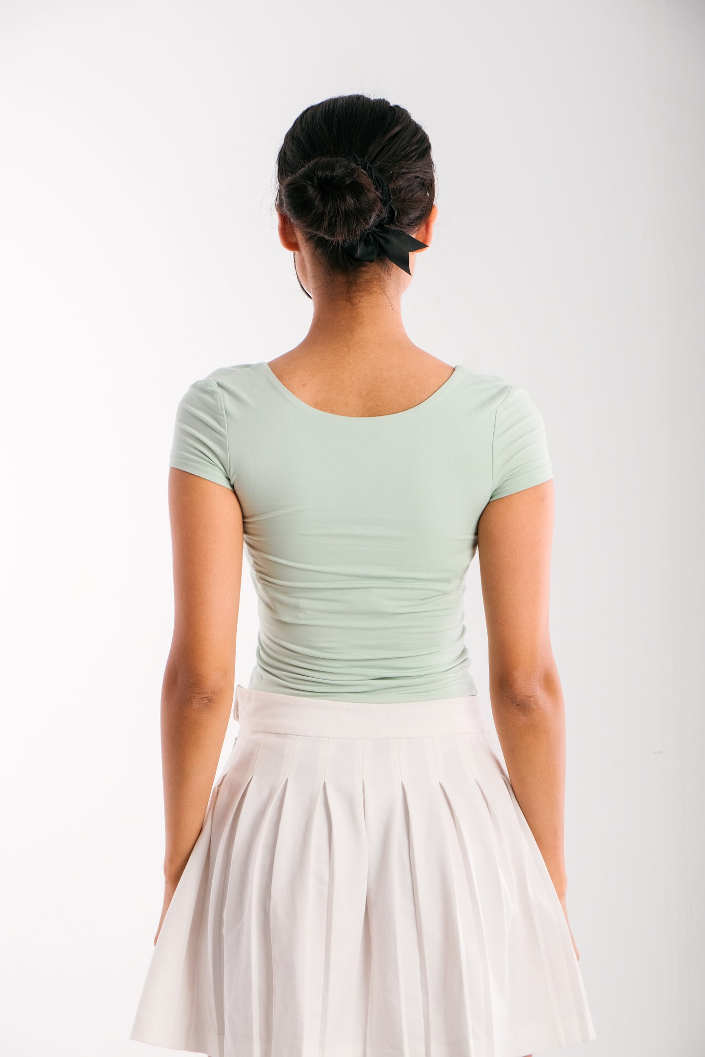 Two Sides Luna Top -Pastel Green