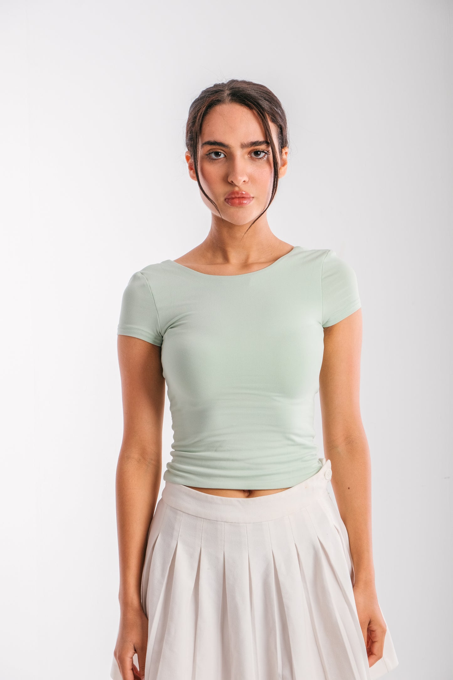 Two Sides Luna Top -Pastel Green