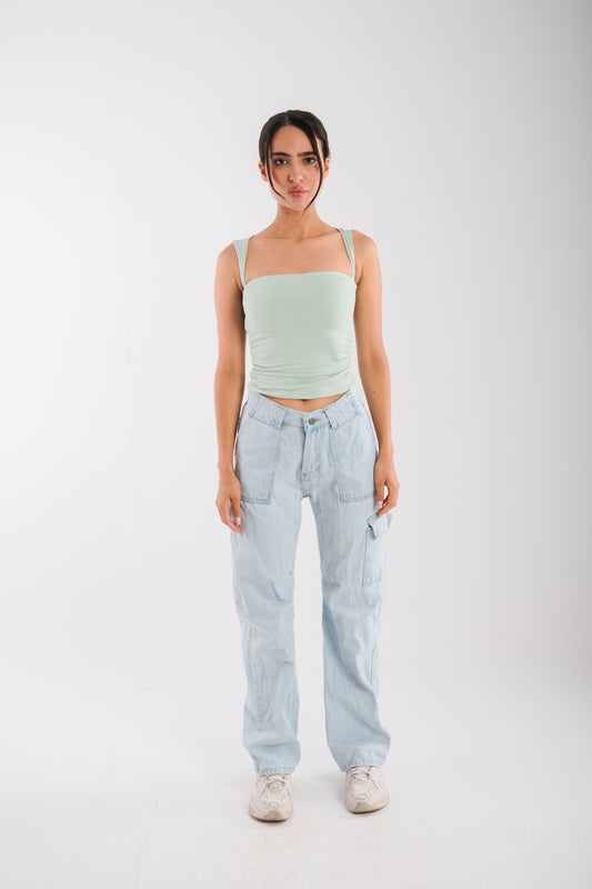 Bella Top -Pastel Green