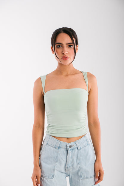 Bella Top -Pastel Green