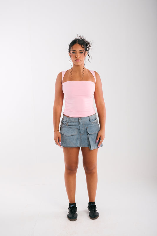 Bella Top -Pastel Pink