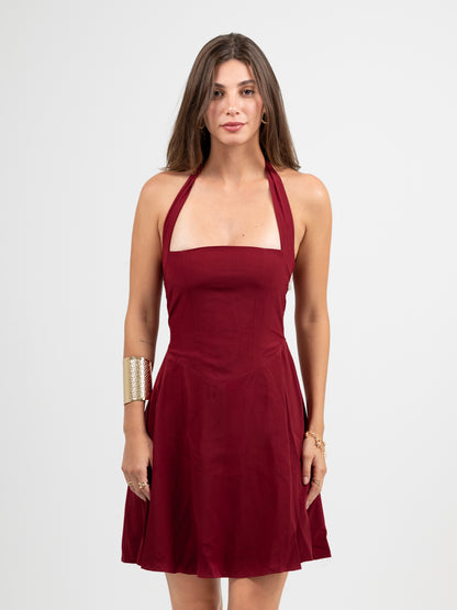 The Scarlette Dress-Burgundy
