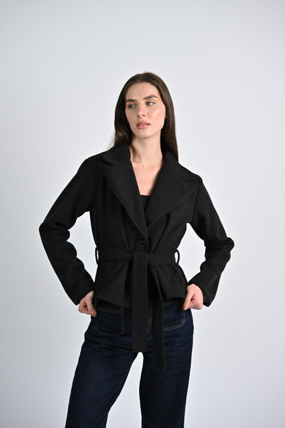The Structured Jacket -Black
