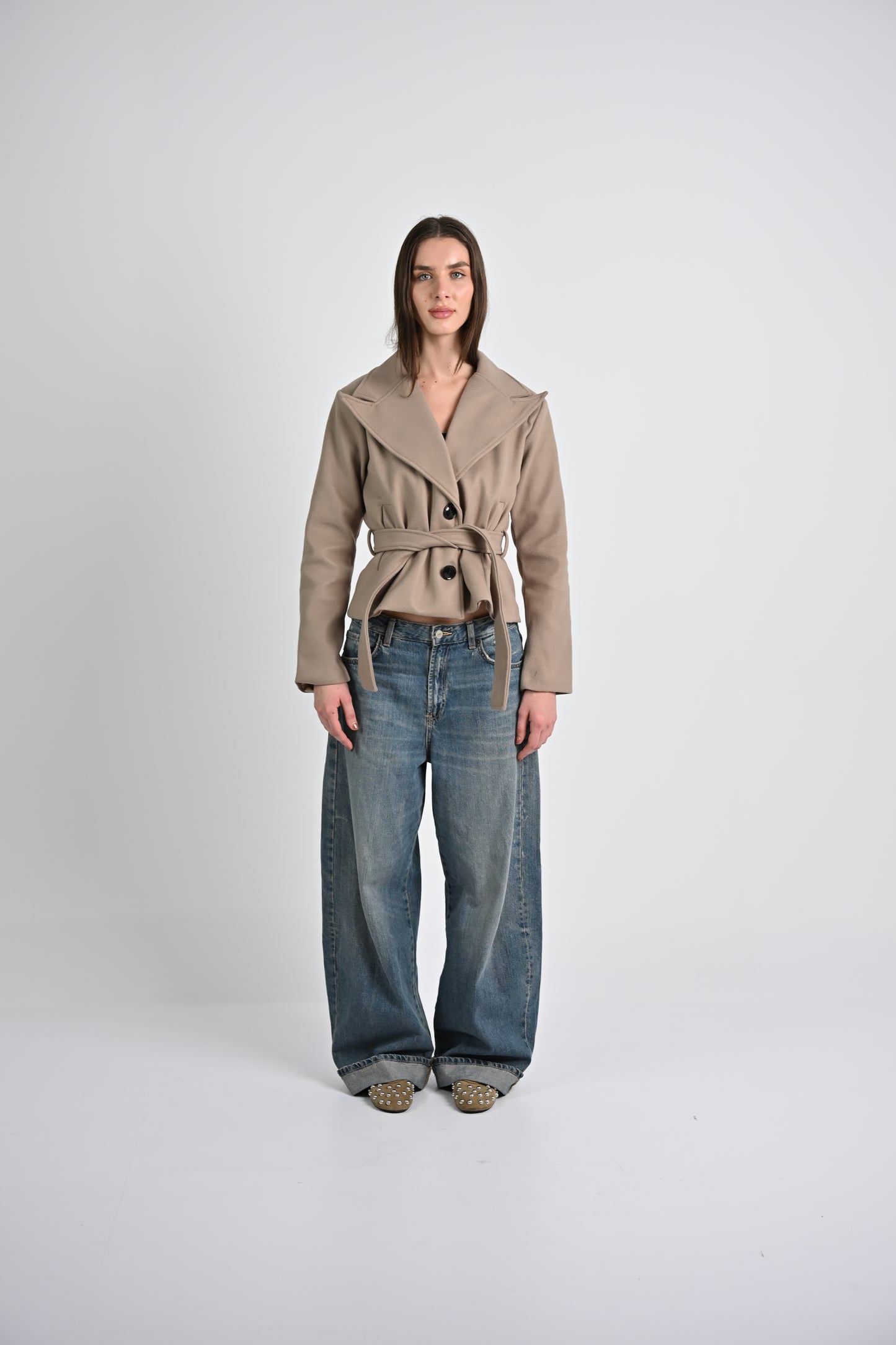 The Structured Jacket -Beige