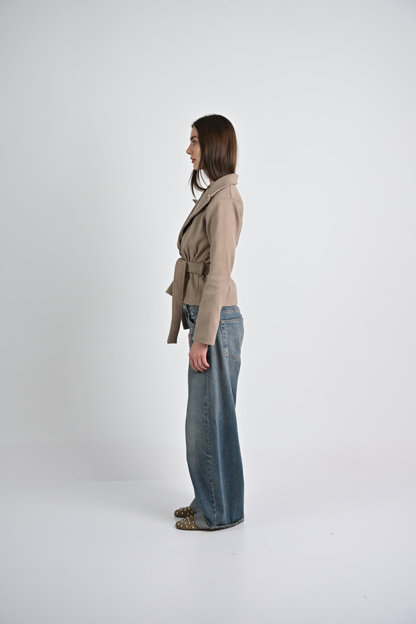 The Structured Jacket -Beige