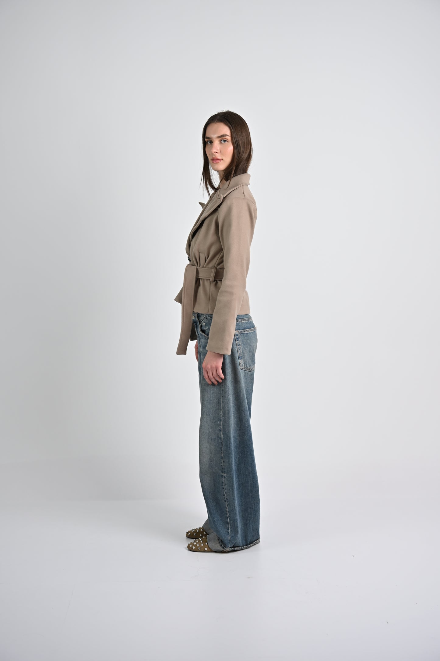 The Structured Jacket -Beige