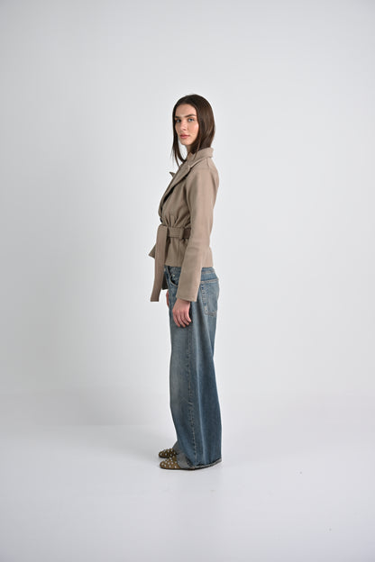 The Structured Jacket -Beige