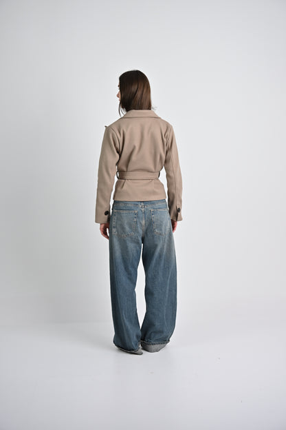 The Structured Jacket -Beige