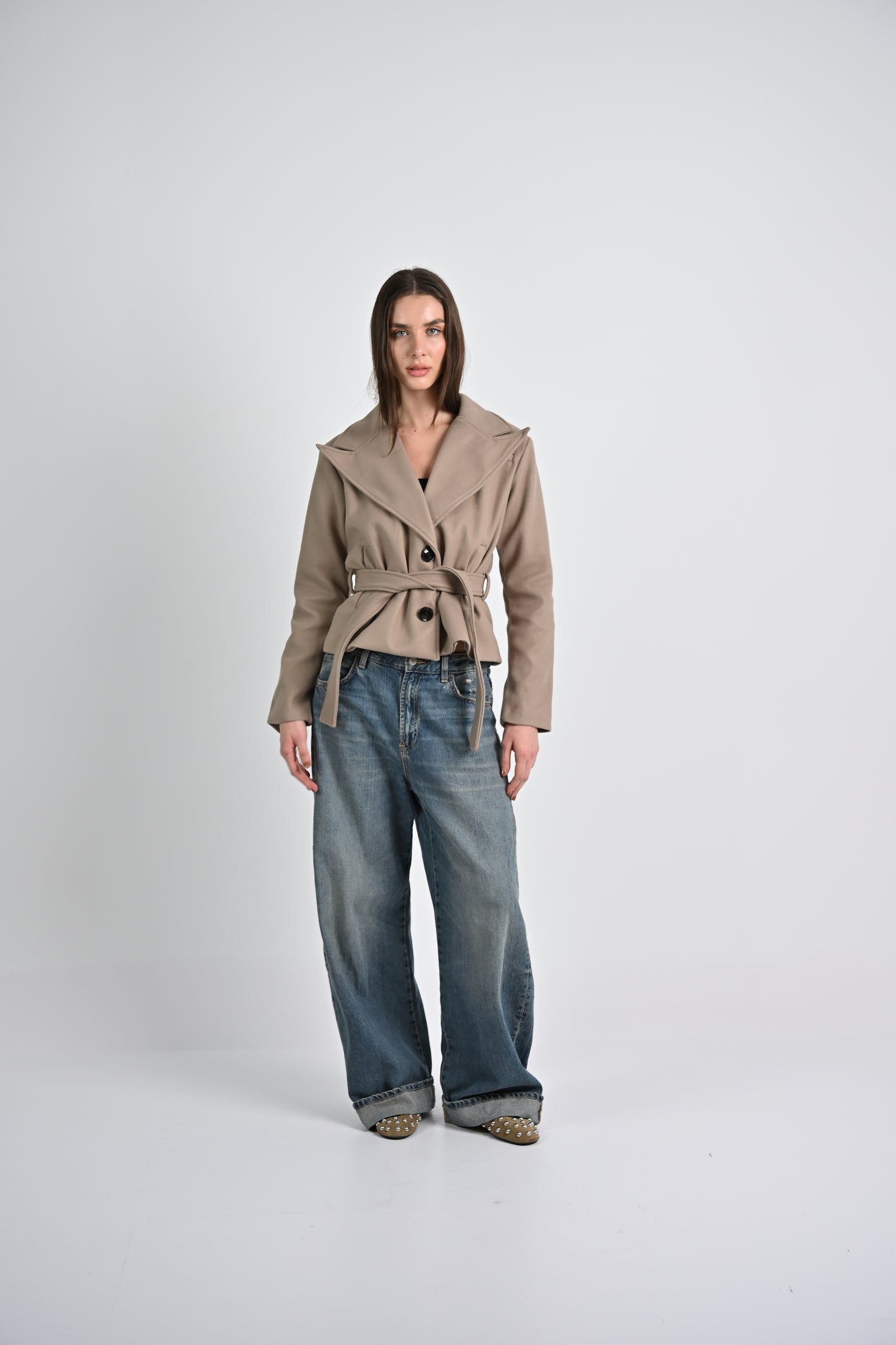 The Structured Jacket -Beige