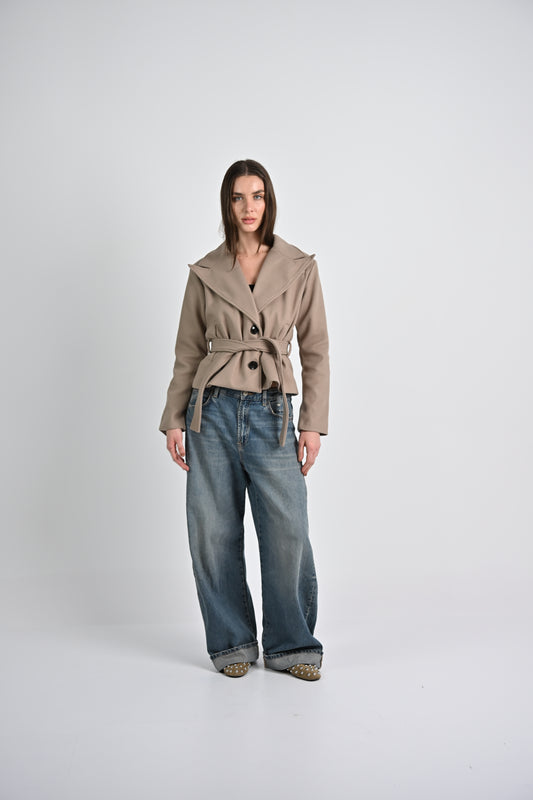 The Structured Jacket -Beige