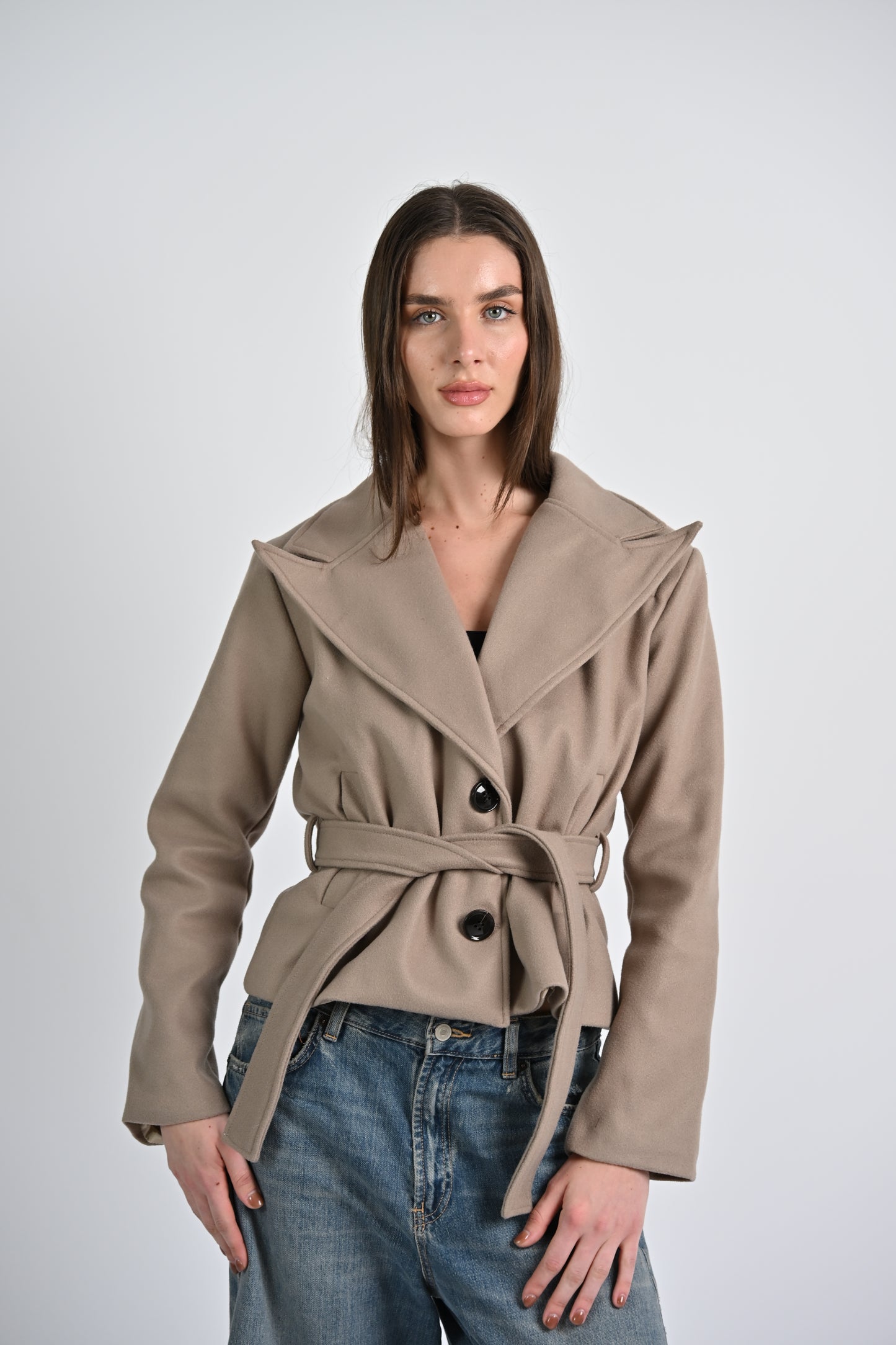 The Structured Jacket -Beige