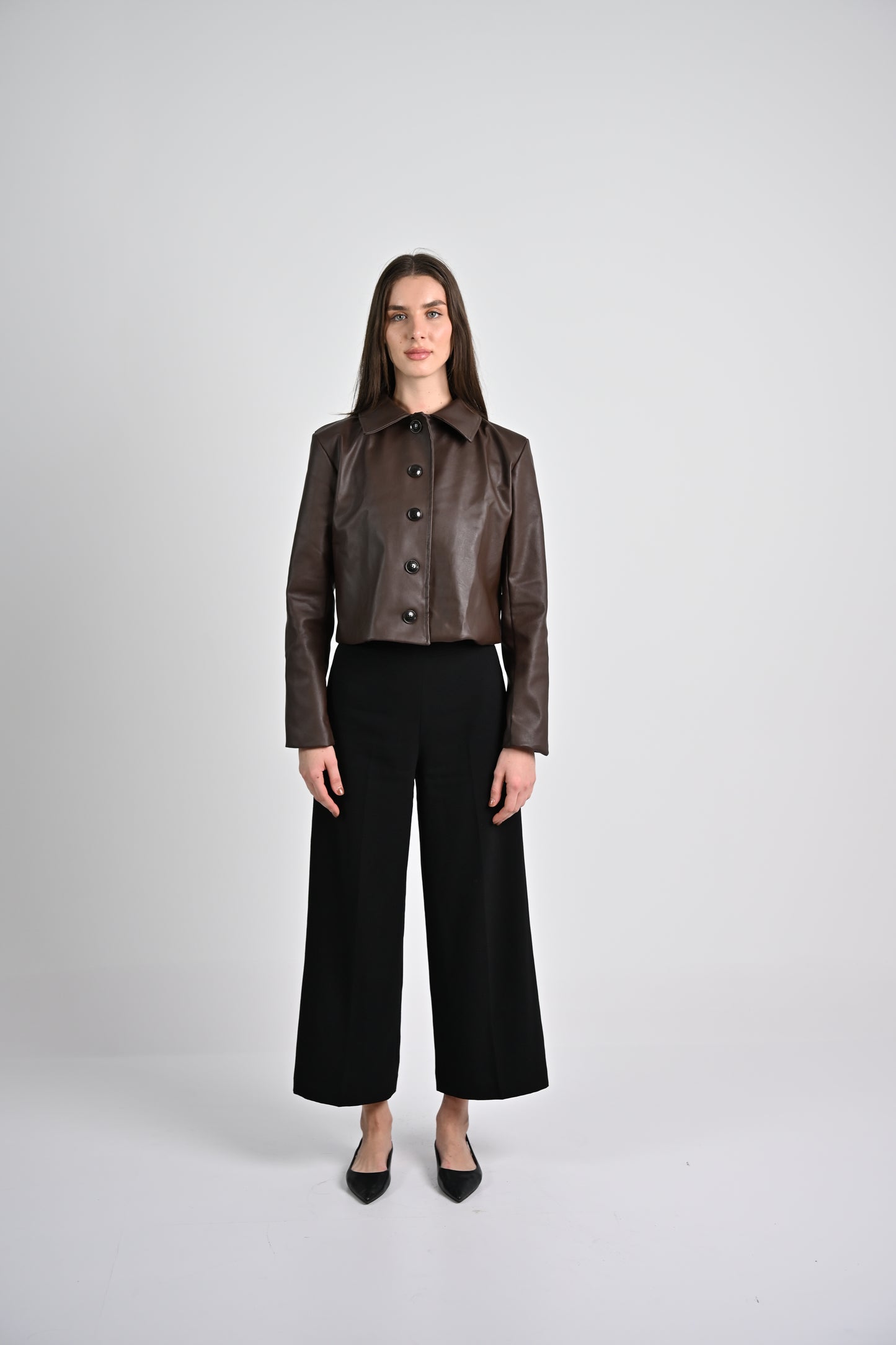 Leather Jacket -Dark Brown