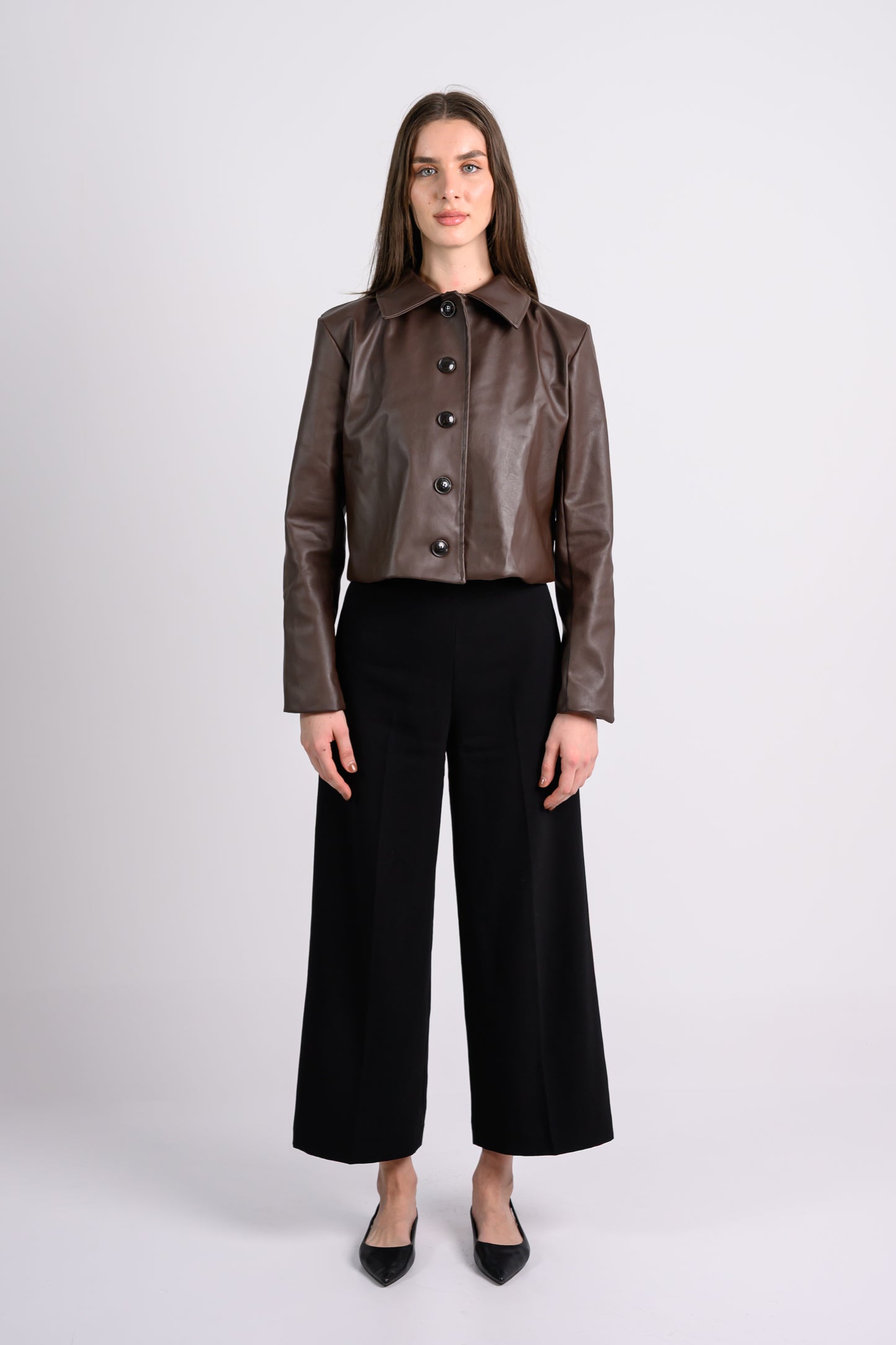 Leather Jacket -Dark Brown