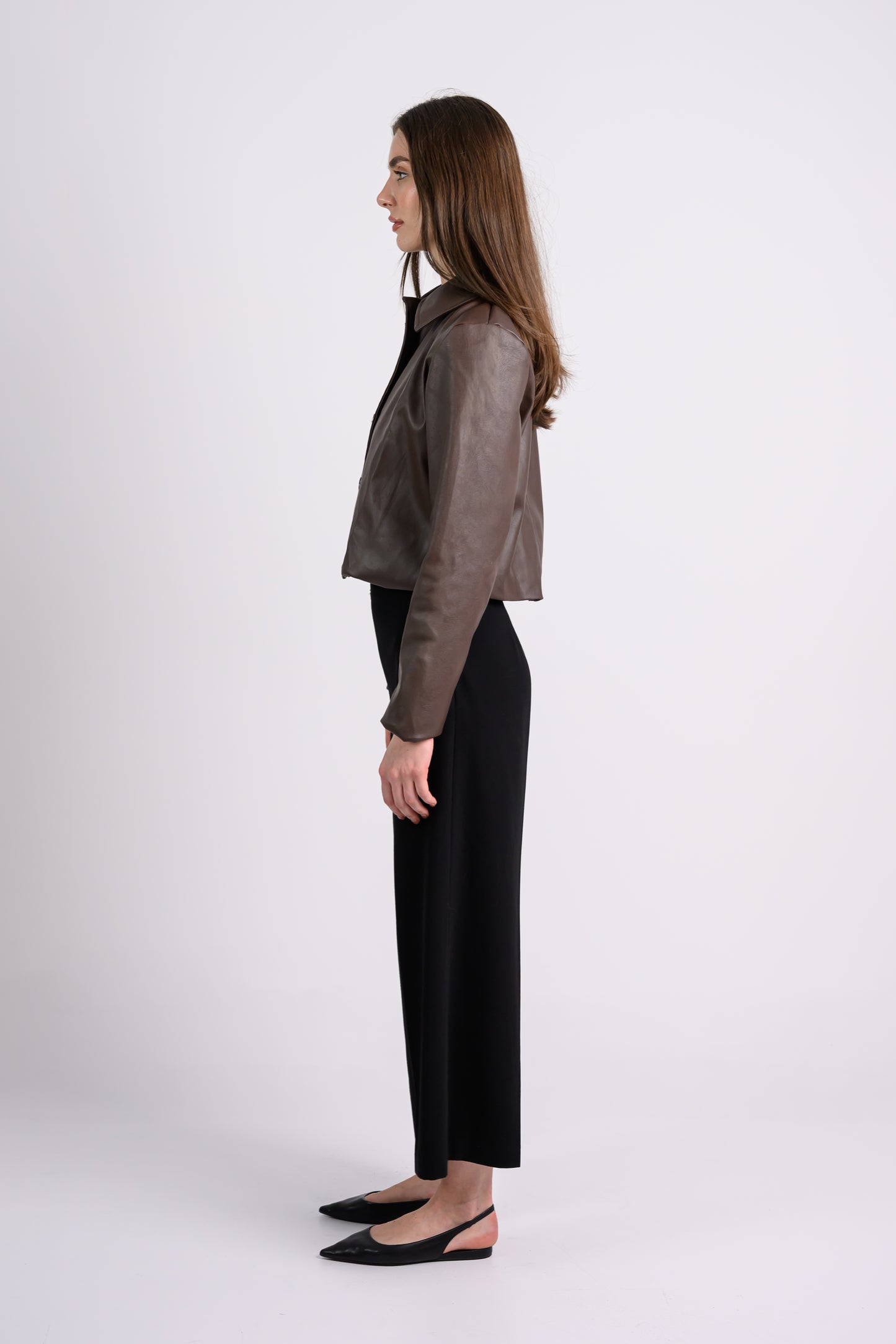 Leather Jacket -Dark Brown