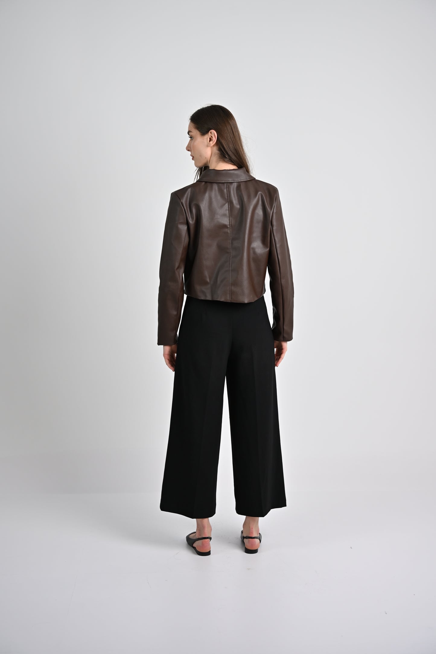 Leather Jacket -Dark Brown
