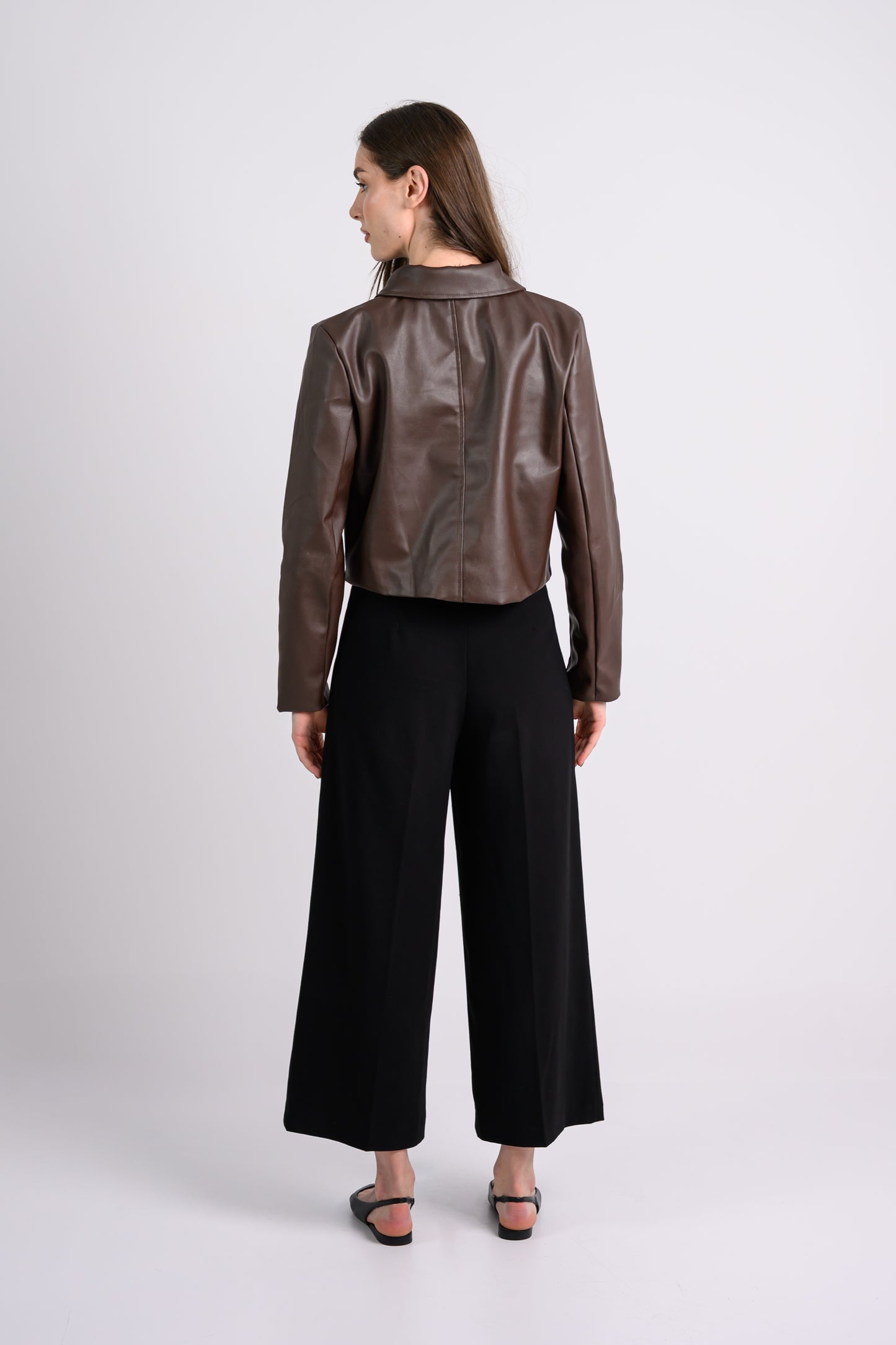 Leather Jacket -Dark Brown
