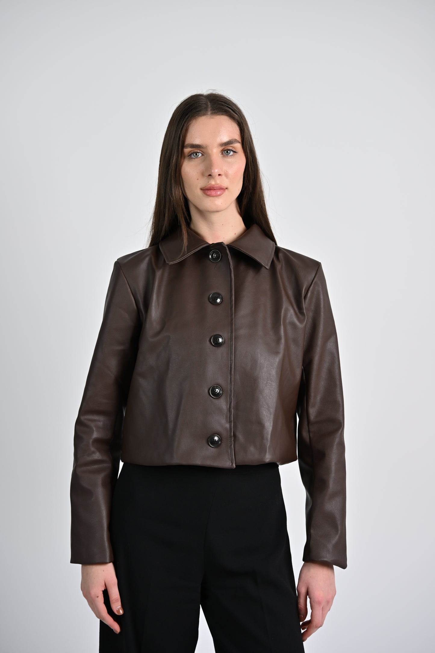 Leather Jacket -Dark Brown