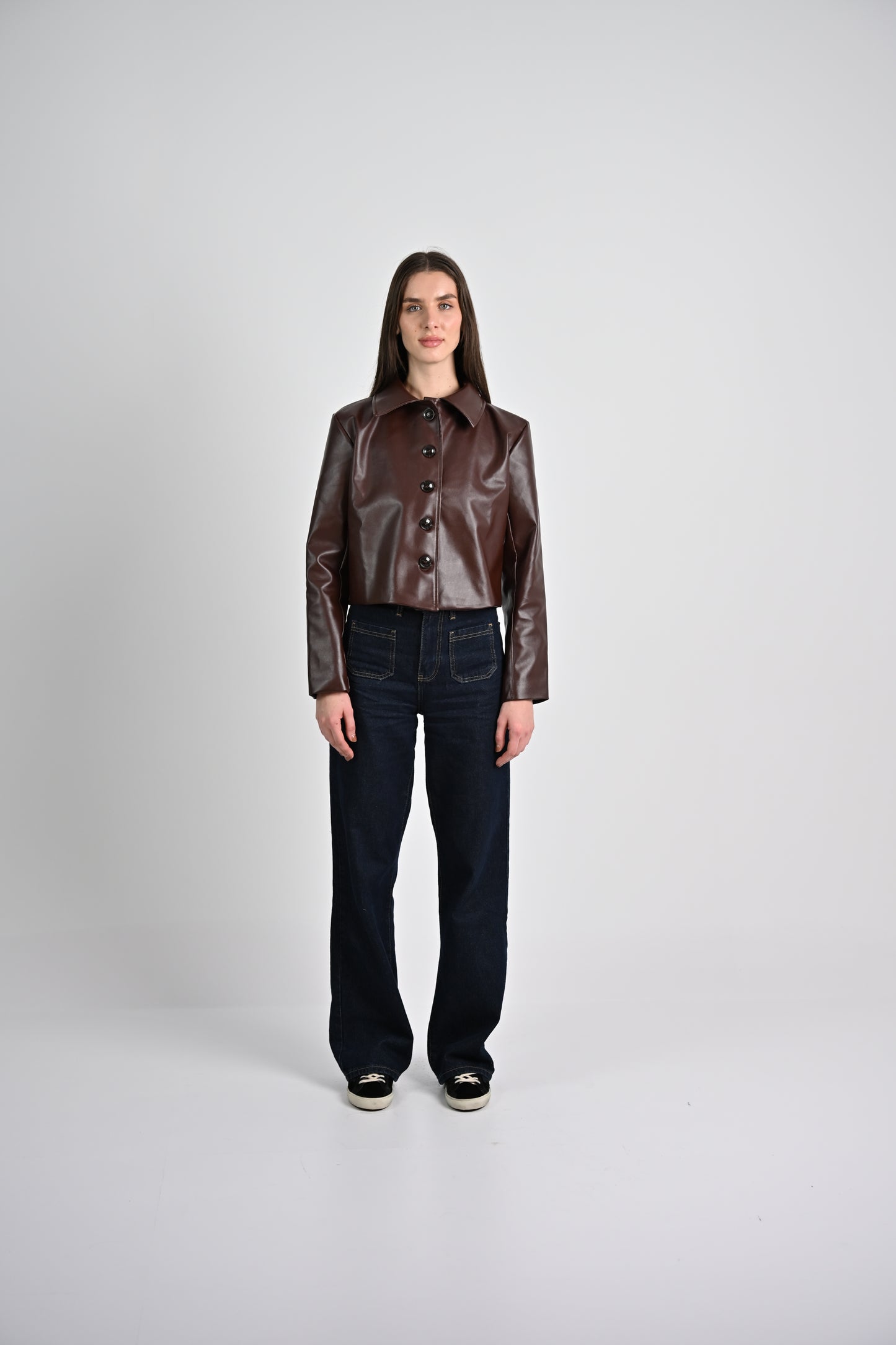 Leather Jacket -Chocolate Brown