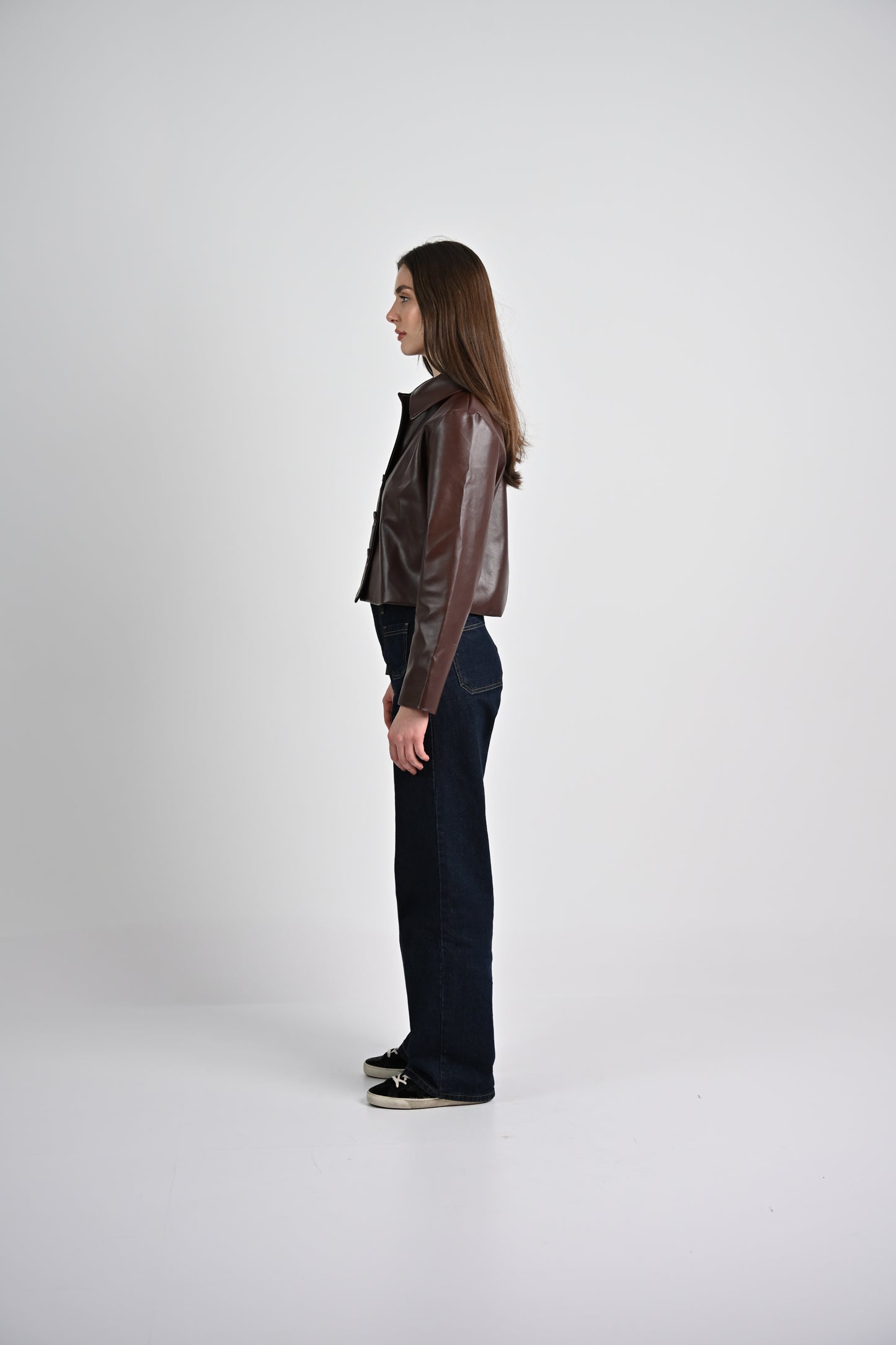 Leather Jacket -Chocolate Brown