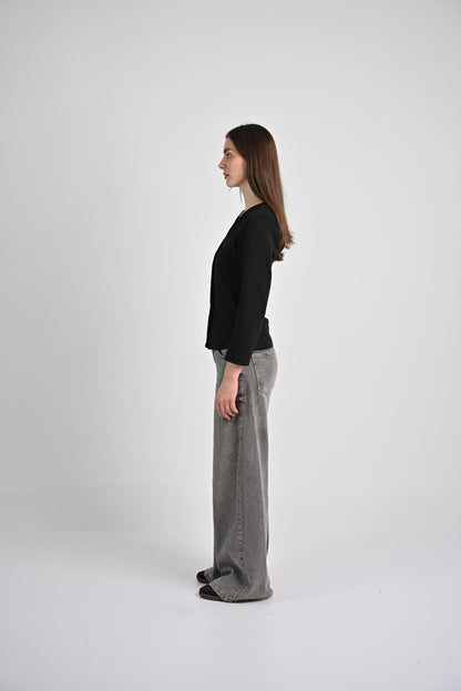 Sculpted Jacket-Black