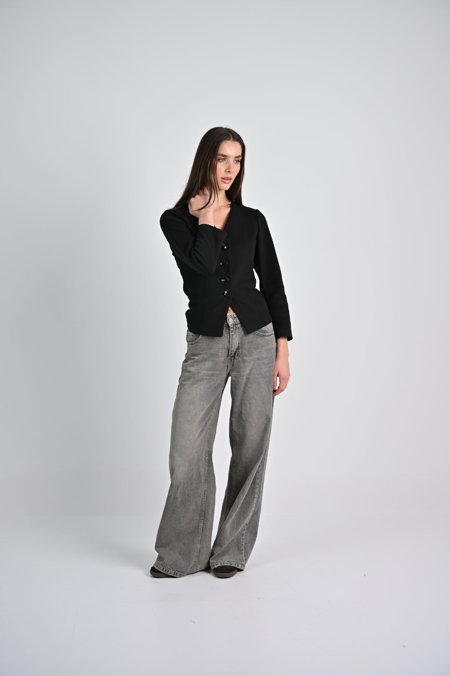 Sculpted Jacket-Black