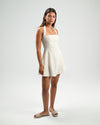 The Solène Linen Dress -Creamy