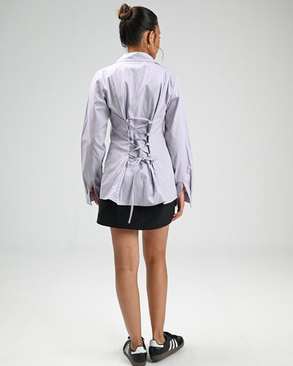 The Amélie Adjustable Chemise -Lavender Grey