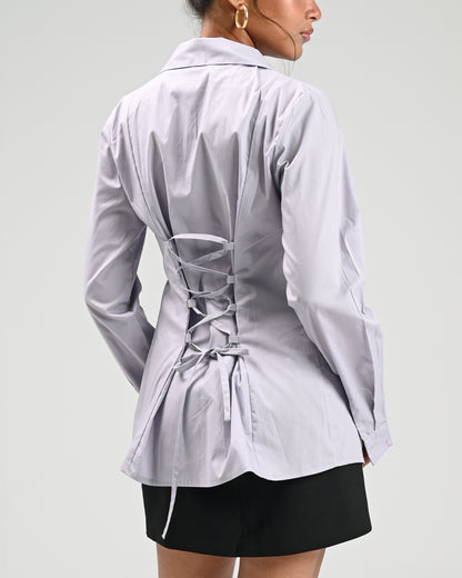 The Amélie Adjustable Chemise -Lavender Grey