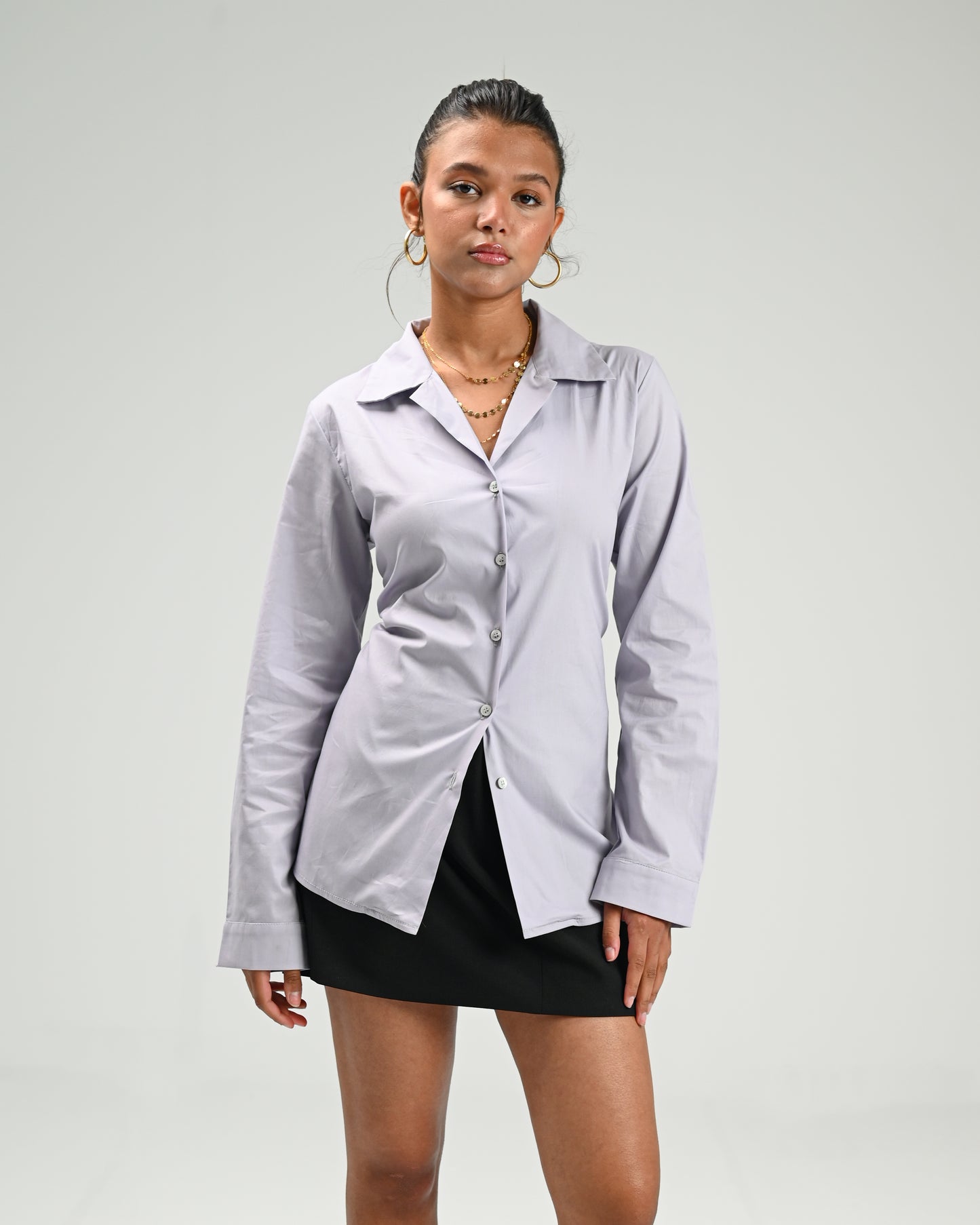 The Amélie Adjustable Chemise -Lavender Grey
