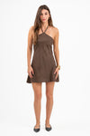 The Polka Dot Dress -Brown