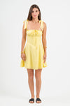 The Angelica Dress -Butter yellow