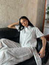 White Embroidery double layered set