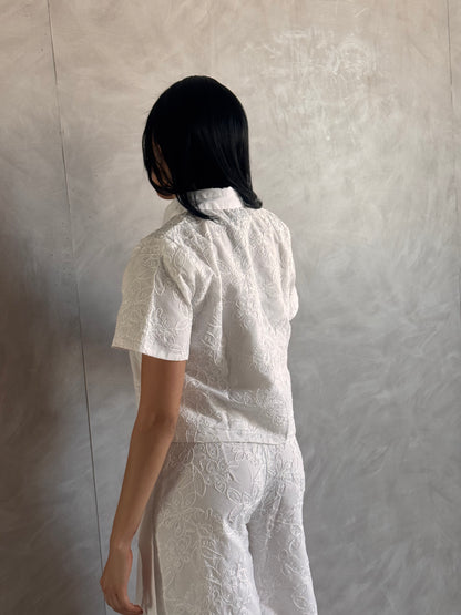 The Fleur Top -White